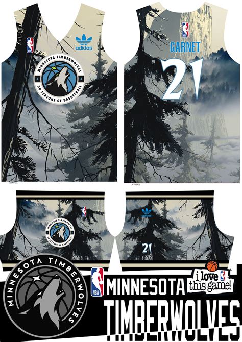 timberwolves jersey design